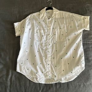 Madewell cactus short sleeve button up shirt